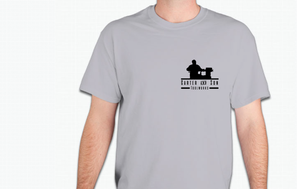 Wood lathe turning tool shirt by Carter and Son Toolworks.