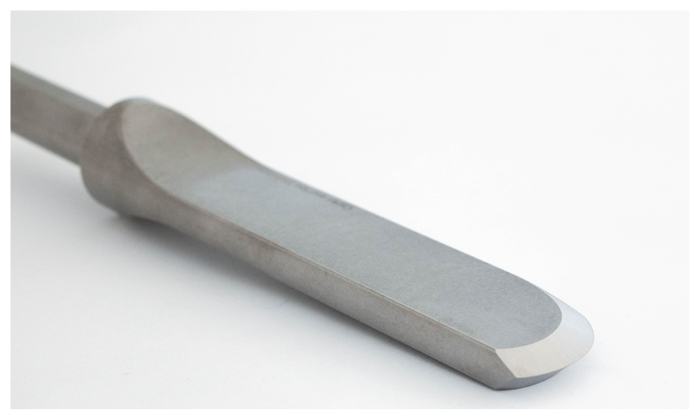 Wood lathe turning negative rake scraper tool by Carter and Son Toolworks.